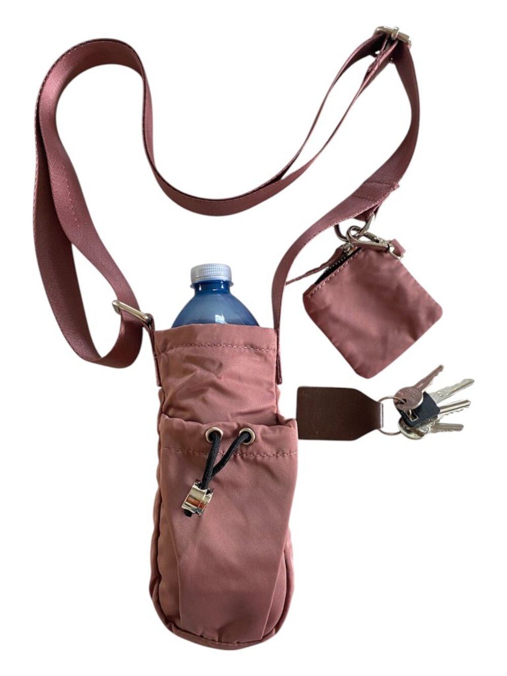 Active Zone Water Bottle Phone Crossbody Bag with Coin Purse Key Clip Copper